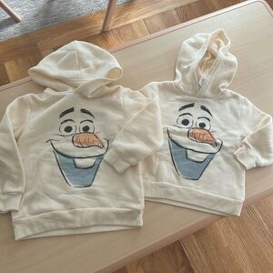 big sis/lil sis olaf hoodies